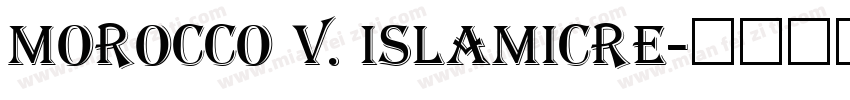 MOROCCO v. ISLAMICRE字体转换